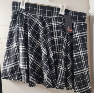 Mini skirt with attached shorts